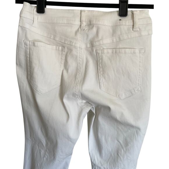 Redfox Jeans Womens Large White Lace Up Pants Skinny Grommet Stretch Shoestring - Picture 11 of 11